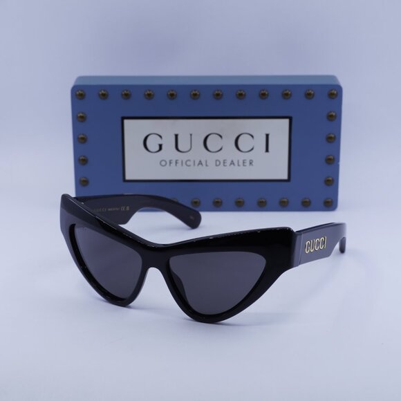 Final Price! Gucci GG1294S 001 Black/Grey Sunglasses - Picture 5 of 11